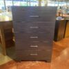 DICKSON FURNITURE Six Drawer Tallboy in Blackest Brown