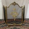 Italian Brass Fireplace Set