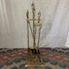 Italian Brass Fireplace Set