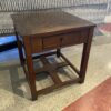 ASHLEY Wood End Table with X Pattern Lower Shelf