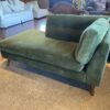 JOYBIRD Green Velvet Single Arm Chaise