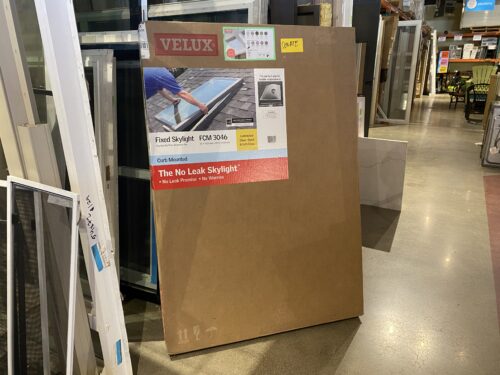 NEW! VELUX Fixed Curb-Mounted Skylight, White Model #FCM3046