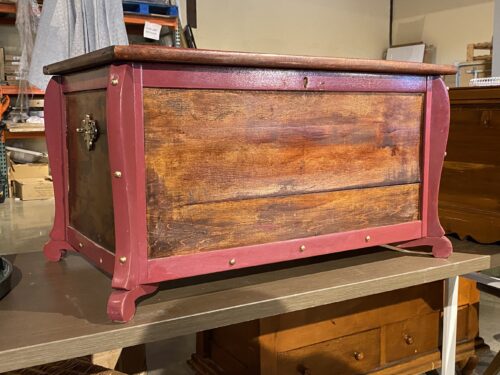 Rustic Studded Traveler's Trunk