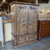 Rustic Castle Keep Armoire w/ Lower Drawer
