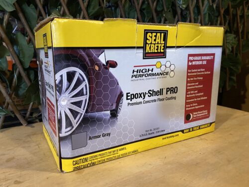 SEAL KRETE Epoxy-Shell Pro Premium Concrete Floor Coating, Armor Grey Model #363391