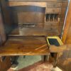 Cherry Mission Style Desk Cabinet w/ Keyboard Tray