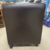 Contemporary Black Leather Armchair
