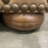 CRAFTWORK Classic Tan Leather Armchair w/ Nailhead Trim