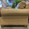 CRAFTWORK Classic Tan Leather Loveseat w/ Nailhead Trim