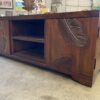 Carved Leaf Wooden Console Table