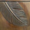Carved Leaf Wooden Console Table