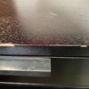 Black Wooden Slanted Wine Rack Shelf