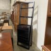 Black Wooden Slanted Wine Rack Shelf
