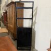 Black Wooden Slanted Wine Rack Shelf
