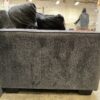 ASHLEY Dark Grey 3-Seat Sofa w/ Decorative Pillows