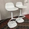 BONALDO White Bonnie Barstools (Set of 2)