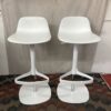 BONALDO White Bonnie Barstools (Set of 2)