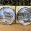 "Views of the Summer Palace in China" Chinese Ceramic Plate Set (Set of 2)