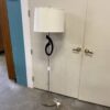 Modern Floor Lamp with Oval Lampshade