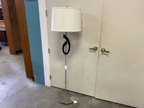 Modern Floor Lamp with Oval Lampshade
