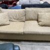 PEARSON  Beige Woven 3 Seat Sofa with Square Arms