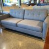 MADISON FURNITURE Modern Grey Sofa with Metal Legs