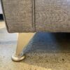 MADISON FURNITURE Modern Grey Sofa with Metal Legs