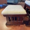 Mission Style Glider with Matching Ottoman