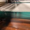 Espresso Colored China Hutch with Four Glass Door Top and Lower Storage