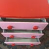 IKEA Mammut Children's 3 Drawer Chest in Red & Pink