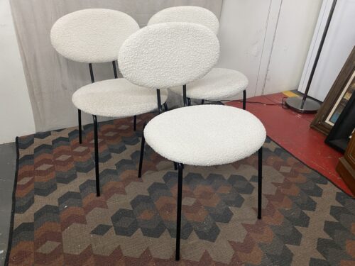 JOYBIRD White Willa Dining Chairs (Set of 3)