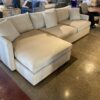 CRATE & BARREL Deep 2-Piece Sectional Sofa with Extra Wide Chaise Lounge