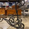 Curling Wrought Iron Base Sofa Table