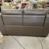 Brown Electric Reclining Leather Loveseat