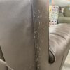 Brown Electric Reclining Leather Loveseat