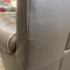 Brown Electric Reclining Leather Loveseat