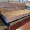 Plush Brown Transitional Armless Sofa