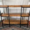 3 Tier Wood and Metal Etagere Bookshelf