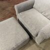 Light Neutral Grey Armchair & Ottoman