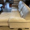 ITALSOFA  White 2Pc. Sectional w/ Chaise