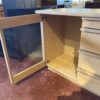 Minimal Blonde Glass Door Media Stand/Buffet