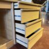 Minimal Blonde Glass Door Media Stand/Buffet