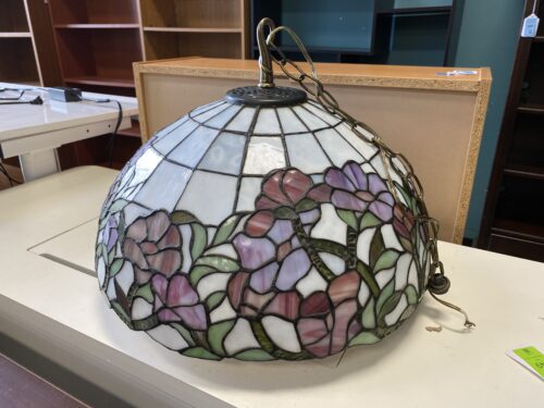 Tiffany Style Purple Floral Chandelier