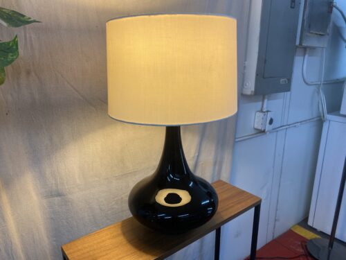 Black Teardrop Lamp