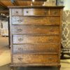 Vintage Tallboy Dresser w/ Fancy Handles & Locking Hardware