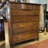 Vintage Tallboy Dresser w/ Fancy Handles & Locking Hardware