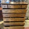 Vintage Tallboy Dresser w/ Fancy Handles & Locking Hardware