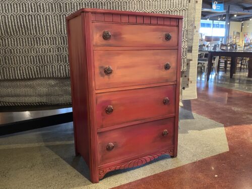 Peachy Pink Ombre Dresser