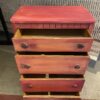 Peachy Pink Ombre Dresser