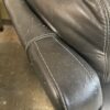 SIMON LI Black Nail Trim Leather Armchair